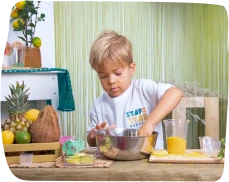 Step by Step Nursery, hands on learning on juice making