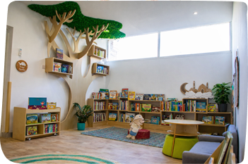Library at Kids Academy Nursery Abu Dhabi - Best British Nursery in Abu Dhabi Near You